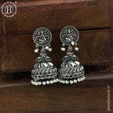 German Silver Plated Beaded Oxidized Earrings JH5665