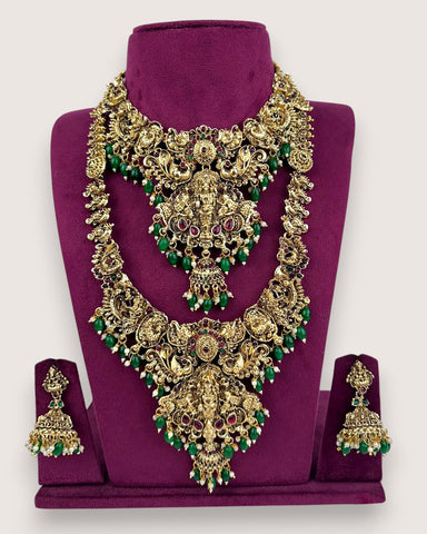 Exclusive Gold Plated Kemps Stone Combo Jewellery Set JH5759