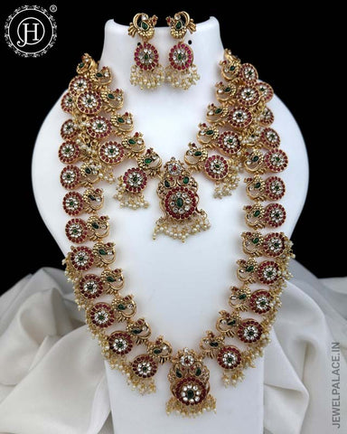 Exclusive Gold Plated Kemps Stone Combo Jewellery Set JH5601