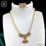 Elegant Gold Finish kemps Stone Temple Necklace JH5767