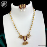 Elegant Gold Finish kemps Stone Temple Necklace JH5767
