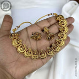 Elegant Gold Finish kemps Stone Temple Necklace JH5772