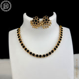 Beautiful Gold Finish With Kemps Stone Designer Necklace Set JH5777