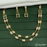 Beautiful High Quality Gold Plated Brass Temple Necklace Set JH5791
