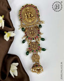 Exclusive Gold Plated Kemps Stone Pearls Traditional Jadai Billai JH5798