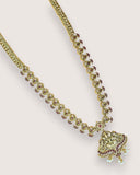 Beautiful Gold Plated Kemp Stones Temple Haram Set JH5799