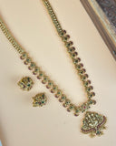 Beautiful Gold Plated Kemp Stones Temple Haram Set JH5799