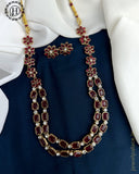 Beautiful Gold Finish Kemps Stone Haram Set JH5802