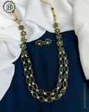 Beautiful Gold Finish Kemps Stone Haram Set JH5802