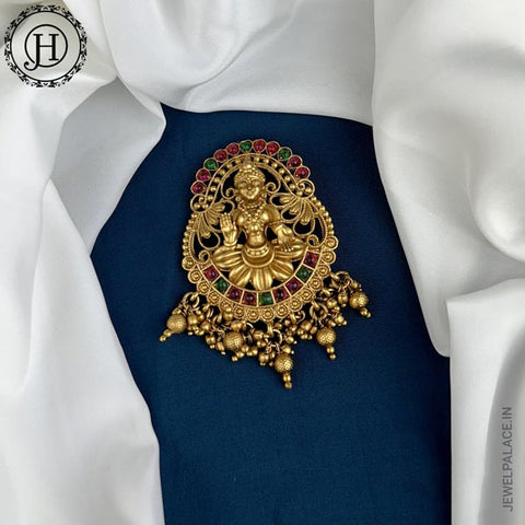 Traditional Gold Plated Temple Jadai Billai JH5804