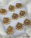 Traditional South Indian Jadai Billai Set of 9 Pcs Hair Pins JH5808