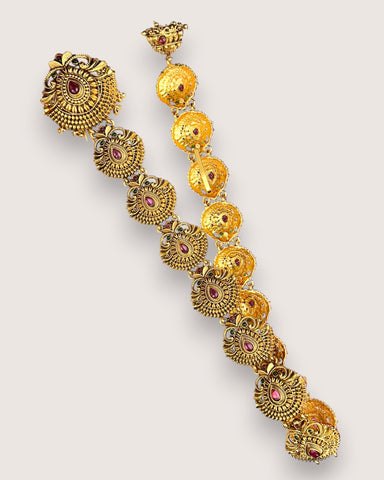Hair Jadai Billai Brooch South Indian Traditional Bridal Hair Accessories JH5809