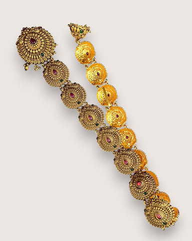 Hair Jadai Billai Brooch South Indian Traditional Bridal Hair Accessories JH5812
