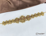 Beautiful Gold Plated Kemps Stone Traditional Waist Hip Belt JH5822