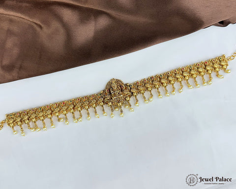 Beautiful Gold Plated Kemps Stone Traditional Waist Hip Belt JH5824