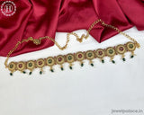 Beautiful Gold Plated Kemps Stone Traditional Waist Hip Belt JH5824