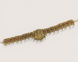 Beautiful Gold Plated Kemps Stone Traditional Waist Hip Belt JH5825
