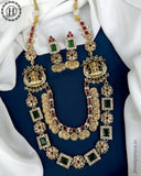  Beautiful Gold Plated Kemp Stones Designer Haram Set JH5833