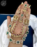  Beautiful Gold Plated Kemp Stones Designer Haram Set JH5833