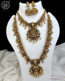 Exclusive Gold Plated South Indian Traditional Combo Jewellery Set JH5839
