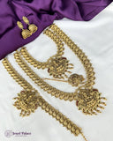Exclusive Gold Plated South Indian Semi Bridal Jewellery Set JH5859