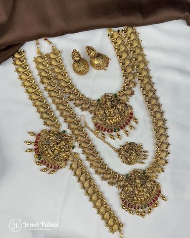 Exclusive Gold Plated South Indian Semi Bridal Jewellery Set JH5861