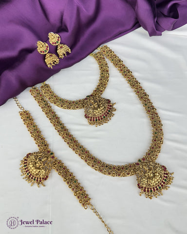 Exclusive Gold Plated South Indian Semi Bridal Jewellery Set JH5863