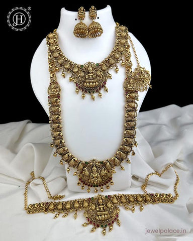 Exclusive Gold Plated South Indian Semi Bridal Jewellery Set JH5864
