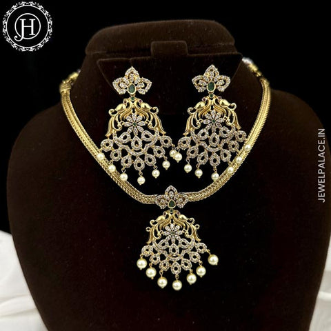 Beautiful High Quality Gold Plated Brass Temple Necklace JH5894