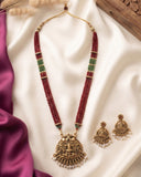 Beautiful Gold Plated Kemp Stones Designer Haram Set JH5900