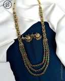 Beautiful Gold Plated Kemp Stones Designer Haram Set JH5901
