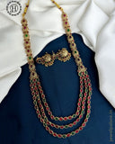 Beautiful Gold Plated Kemp Stones Designer Haram Set JH5901