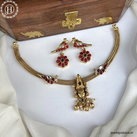 Antique Lord Balaji Traditional Necklace Set JH5925