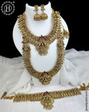 Exclusive Gold Plated South Indian Traditional Combo Jewellery Set JH5931