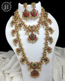 Exclusive Gold Plated South Indian Traditional Combo Jewellery Set JH5933