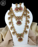Exclusive Gold Plated South Indian Traditional Combo Jewellery Set JH5933