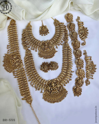 Traditional Lakshmi Temple Jewellery Bridal Set JH5942