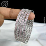 Exquisite 4 Piece AD Stone Bangle Set  JH5949