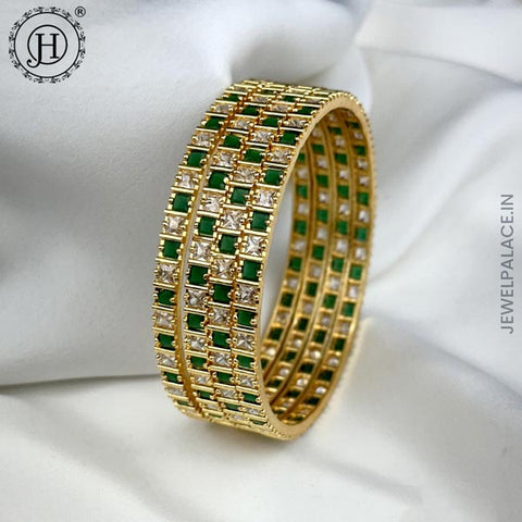 Exquisite 4 Piece AD Stone Bangle Set  JH5951