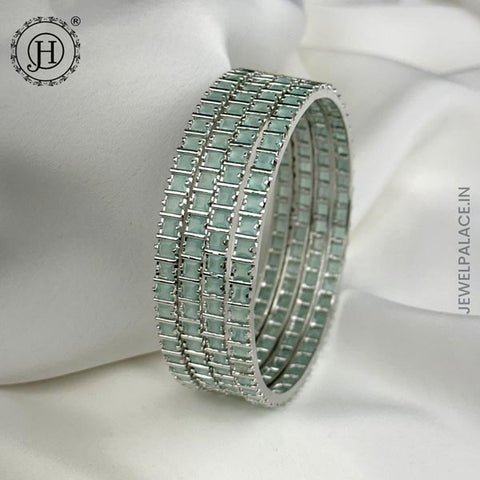Exquisite 4 Piece AD Stone Bangle Set  JH5952