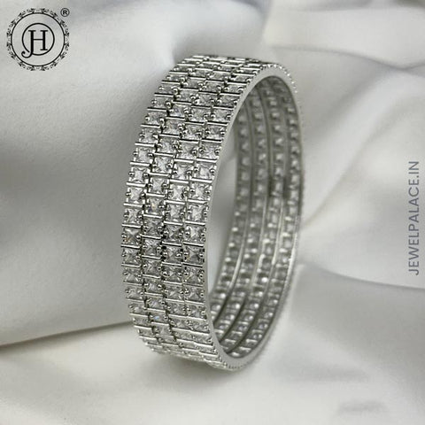 Exquisite 4 Piece AD Stone Bangle Set  JH5955