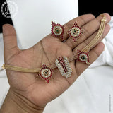 Lord Balaji Beautiful Gold Plated Kemps Stone Neckpiece JH5958