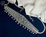 Beautiful Silver Plated AD Stone Premium Quality Hip Chain JH5976