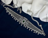 Beautiful Silver Plated AD Stone Premium Quality Hip Chain JH5979