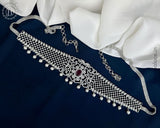 Beautiful Silver Plated AD Stone Premium Quality Hip Chain JH5979