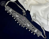 Beautiful Silver Plated AD Stone Premium Quality Hip Chain JH5983