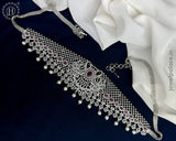 Beautiful Silver Plated AD Stone Premium Quality Hip Chain JH5984