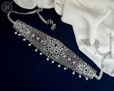 Beautiful Silver Plated AD Stone Premium Quality Hip Chain JH5985
