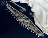 Beautiful Silver Plated AD Stone Premium Quality Hip Chain JH5986