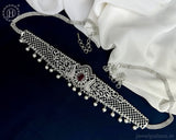 Beautiful Silver Plated AD Stone Premium Quality Hip Chain JH5987